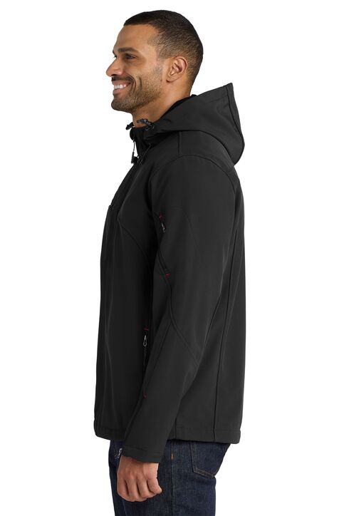 Textured Hooded Soft Shell Jacket - Image 3