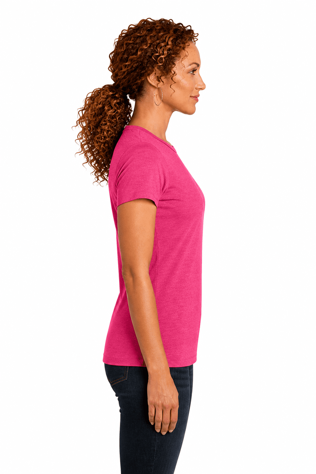 District Made Ladies Perfect Blend Crew Tee - Image 2