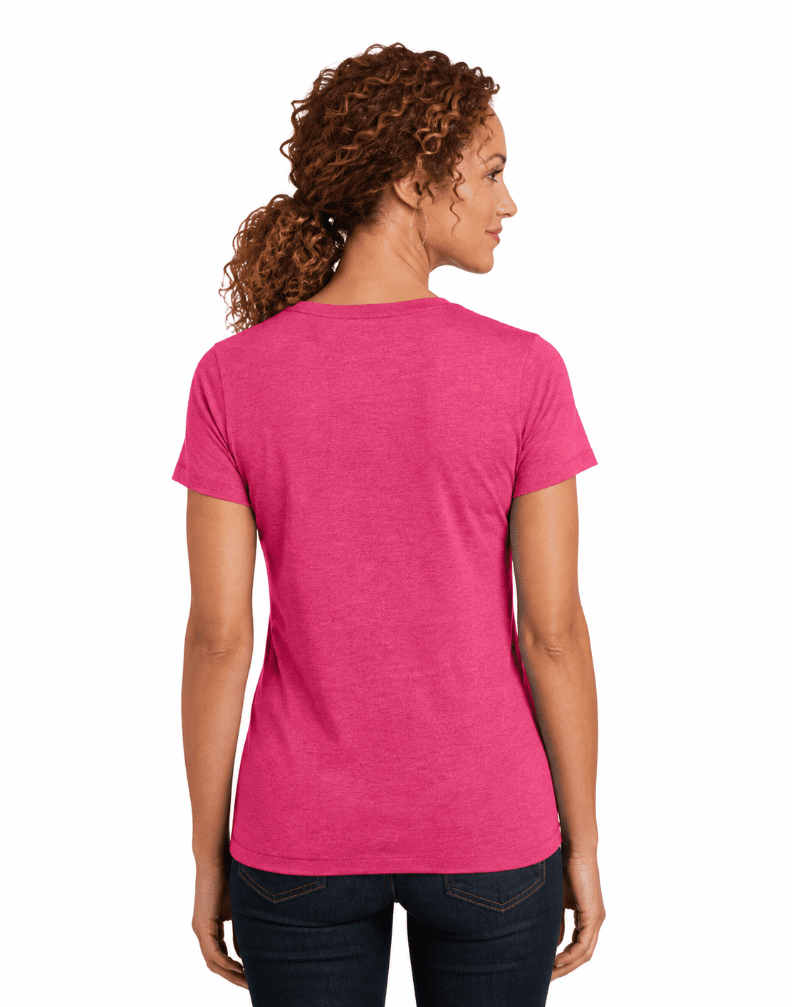 District Made Ladies Perfect Blend Crew Tee - Image 4