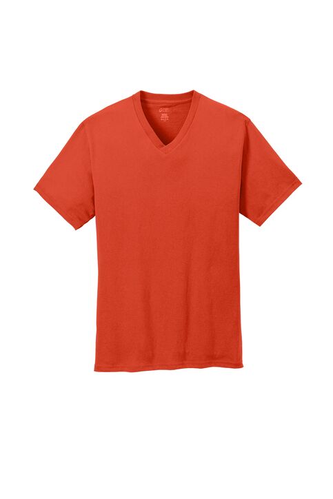 Port and Company 5.4-oz 100% Cotton V-Neck Tee - Image 2