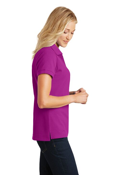 Eddie Bauer Ladies Cotton Pique Polo - Image 3