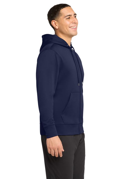 Sport-Tek Fleece Full-Zip Hooded Jacket - Image 3