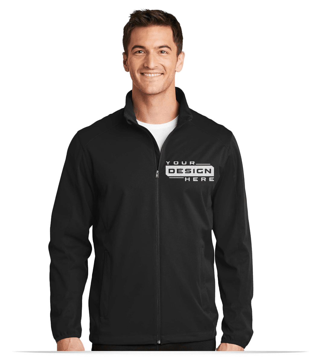Custom Soft Shell Jackets with Embroidery for Men