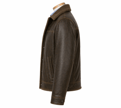 AllStar Logo Leather Jacket Distressed Look - Image 2