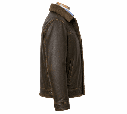 AllStar Logo Leather Jacket Distressed Look - Image 3