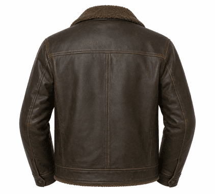 AllStar Logo Leather Jacket Distressed Look - Image 4