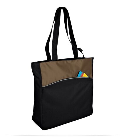 Customize Logo Two Tone Tote Bag