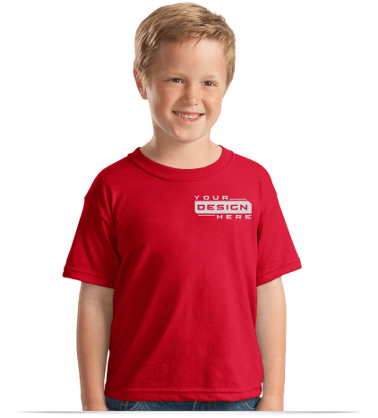 Custom Printed Logo Kids T-Shirts and Youth Tees