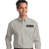 Custom Logo Embroidered Button Down Shirts, Twill Shirts