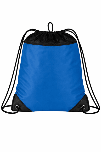 Cinch Bag with Mesh Trim - Image 2