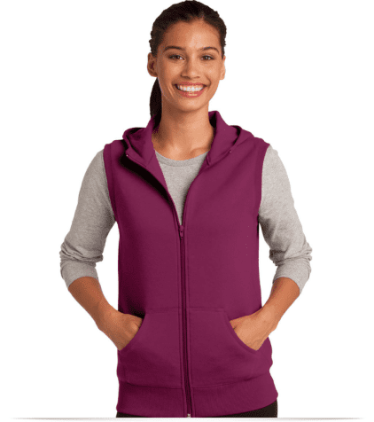 Personalized Sport-Tek Ladies Hooded Fleece Vest