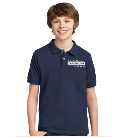 Design Custom Youth Polos and Embroidered Kids Polo Shirts