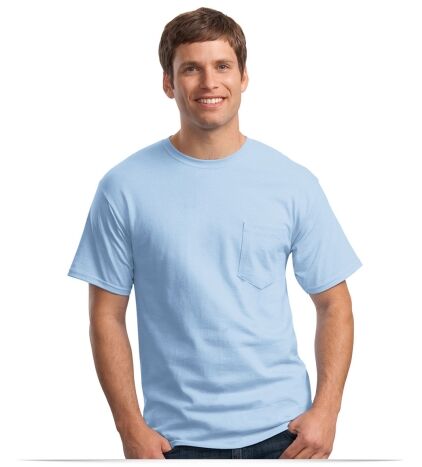 Personalized Hanes Cotton T-Shirt with Pocket