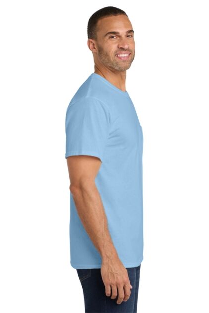 Hanes Cotton T-Shirt with Pocket - Image 3