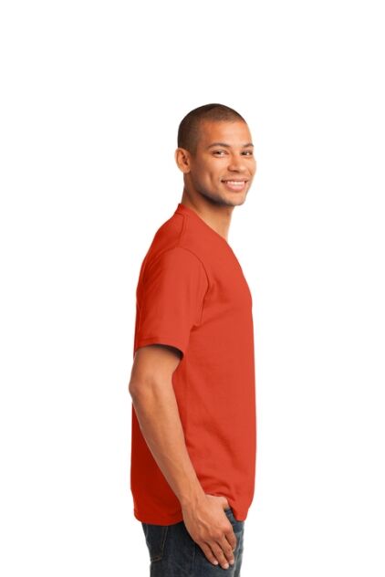 Port and Company 5.4-oz 100% Cotton V-Neck Tee - Image 3