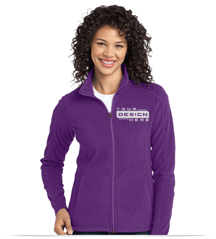 Womens Logo Fleece Coats - Custom Embroidered Jackets