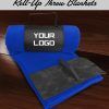 Custom Roll Up Fleece Throw Blanket
