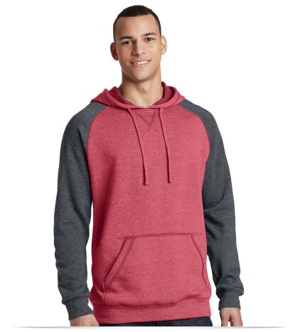 Embroidered District Lightweight Fleece Raglan Hoodie