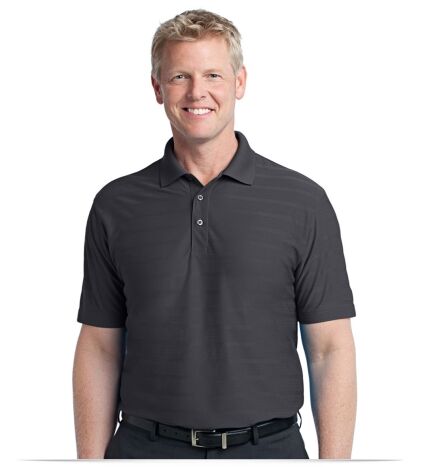 Personalized Port Authority Horizontal Texture Polo