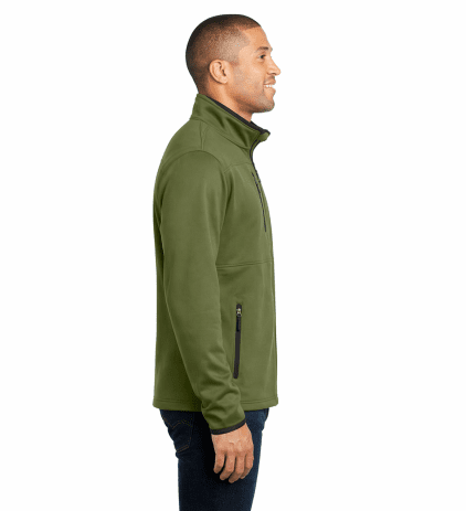 Port Authority Tall Pique Fleece Jacket - Image 2