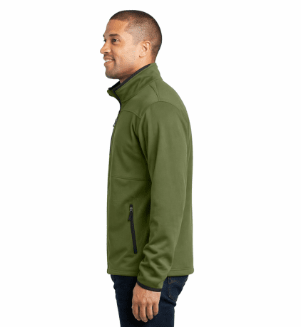 Port Authority Tall Pique Fleece Jacket - Image 3