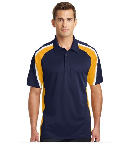 Customize Logo Sport Tek Tricolor Micropique Sport Wick Polo