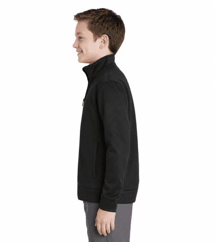Sport-Tek Youth Sport-Wick Fleece Full-Zip Jacket - Image 3