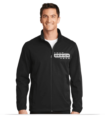 Custom Soft Shell Jackets with Embroidery for Men