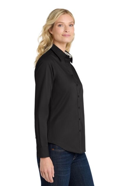 Women's Long Sleeve Easy Care Twill Shirt - Image 3
