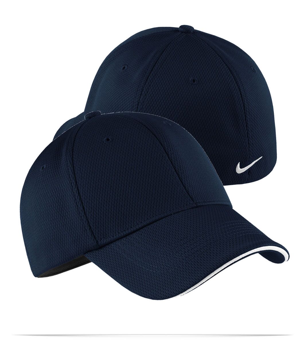 Embroidered Nike Golf Mesh Swoosh Sandwich Cap