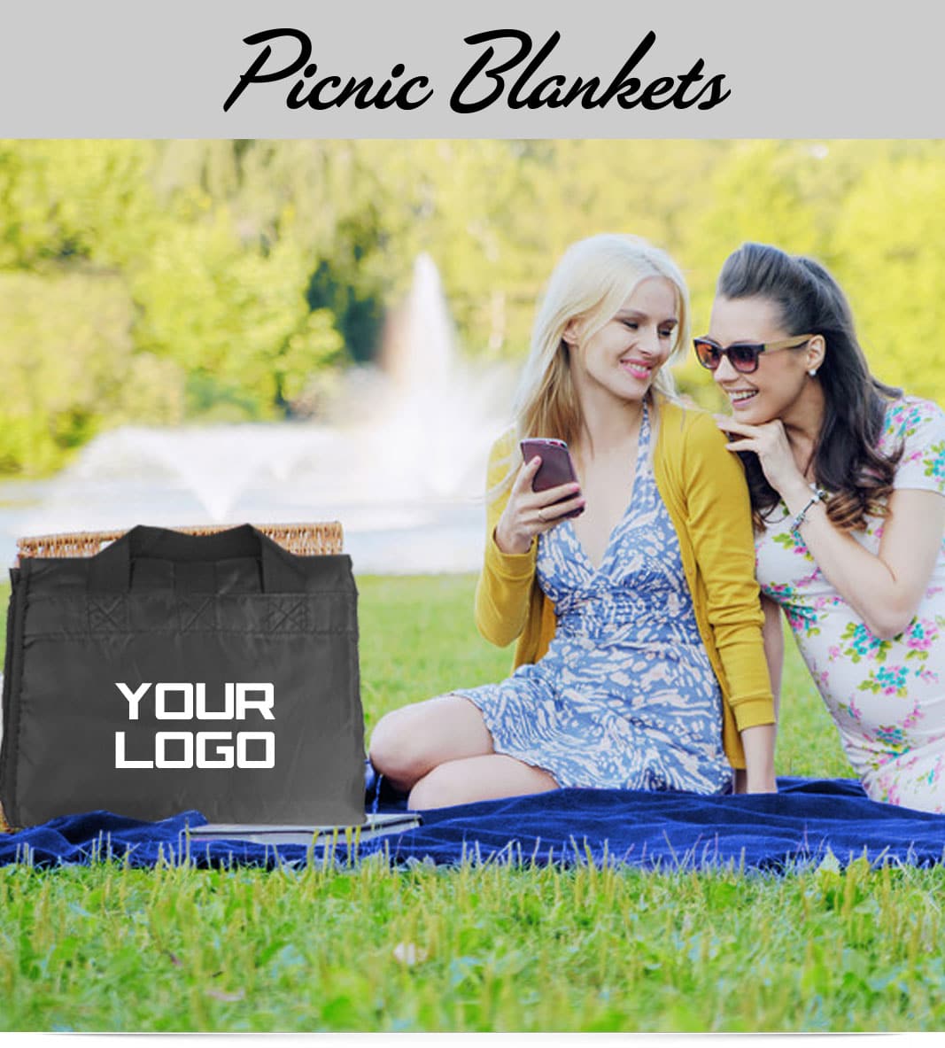 Custom Fleece Blankets with Your Embroidered Logo