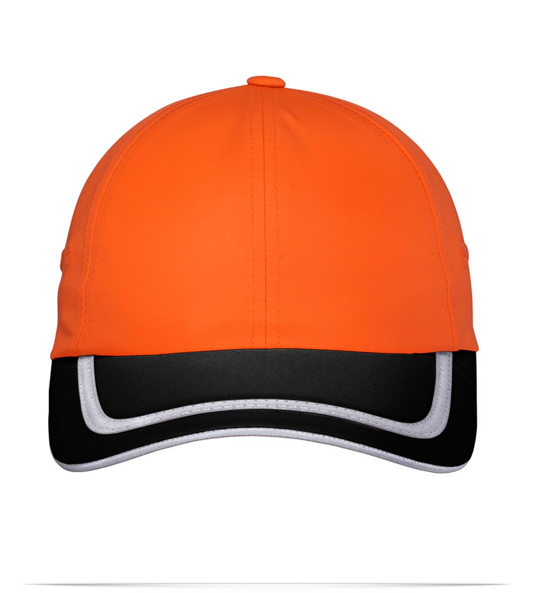 Embroidered Safety Cap with High Visibility Reflective Tape