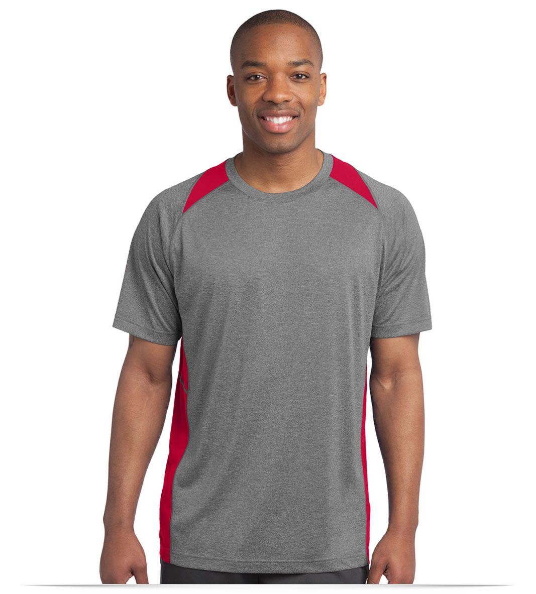 Custom Sport-Tek Heather Colorblock Contender Tee