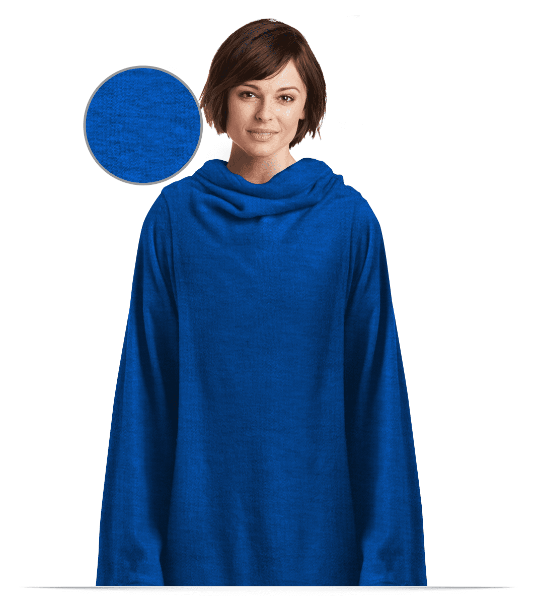 Embroidered Sweatshirt blankets with Sleeves