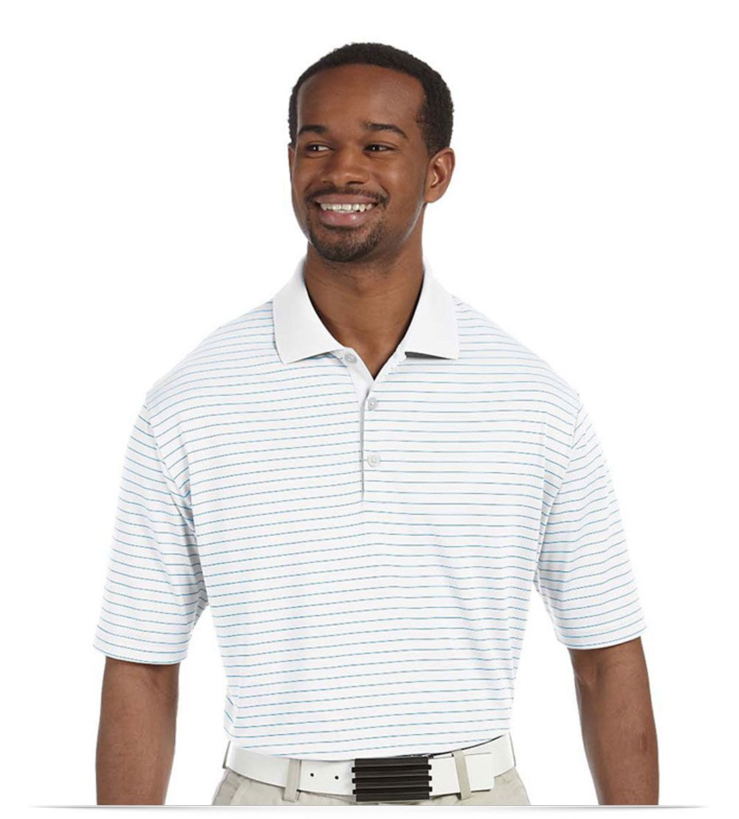 Custom Adidas Stripped Polo Shirt