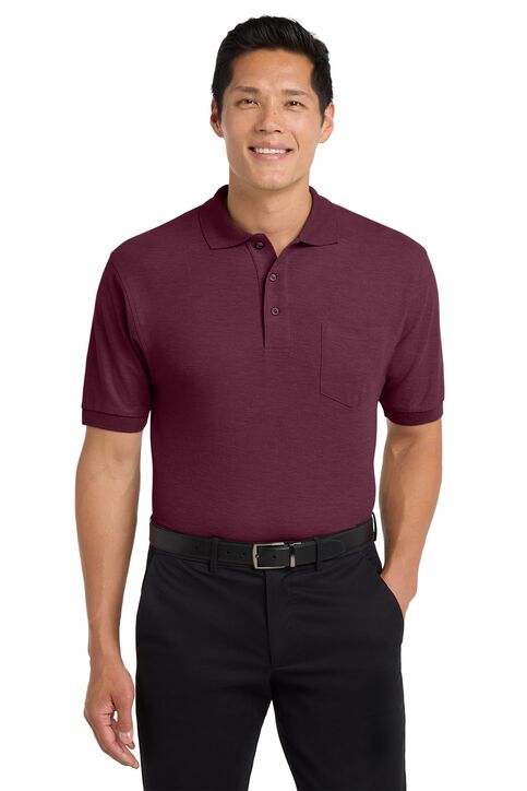 Cotton Polo Shirt with Pocket - Image 5