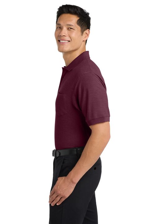 Cotton Polo Shirt with Pocket - Image 3