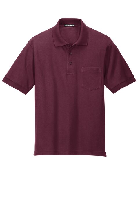 Cotton Polo Shirt with Pocket - Image 2