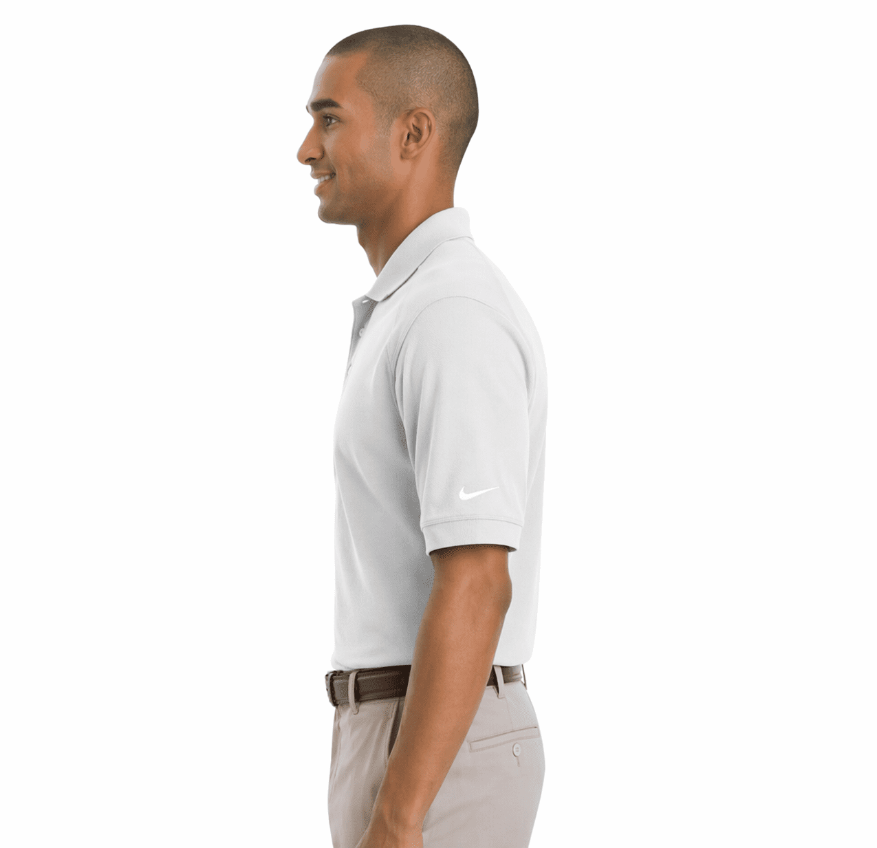 Custom Embroidered Logo Nike 100% Cotton Golf Shirt - Image 3