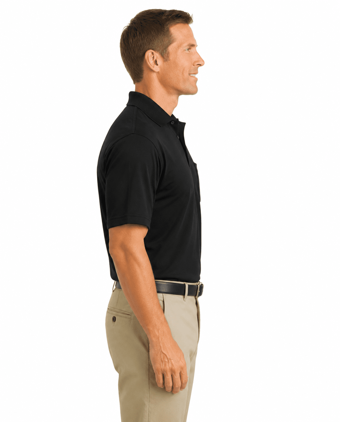Industrial Polo Shirt with Pocket - Image 2