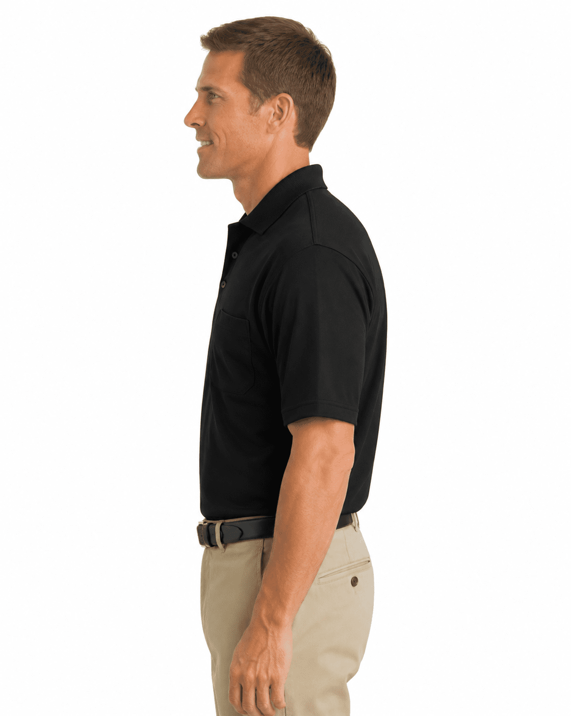 Industrial Polo Shirt with Pocket - Image 3