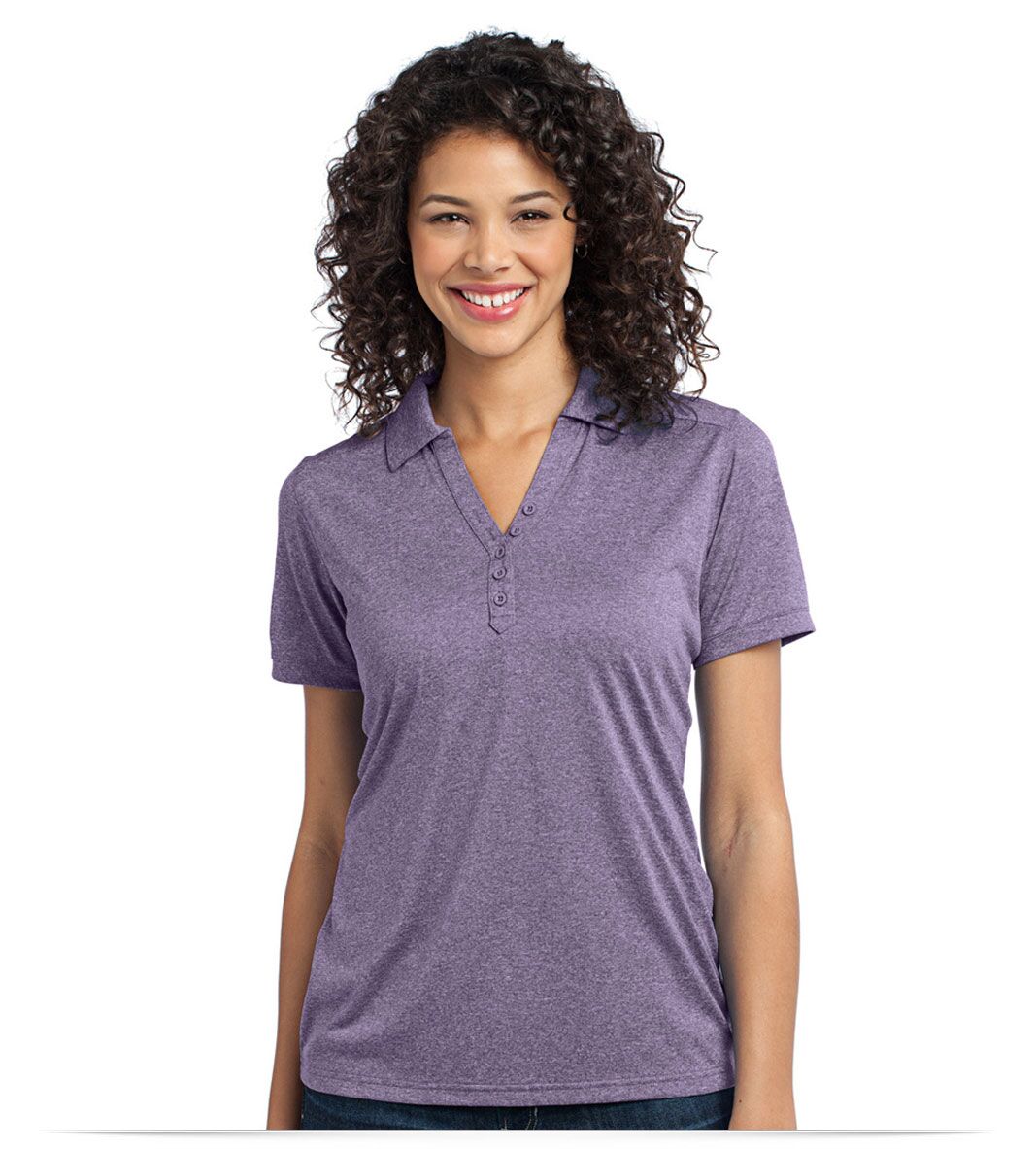 Customize Logo Ladies Performance Cross Dye Polo