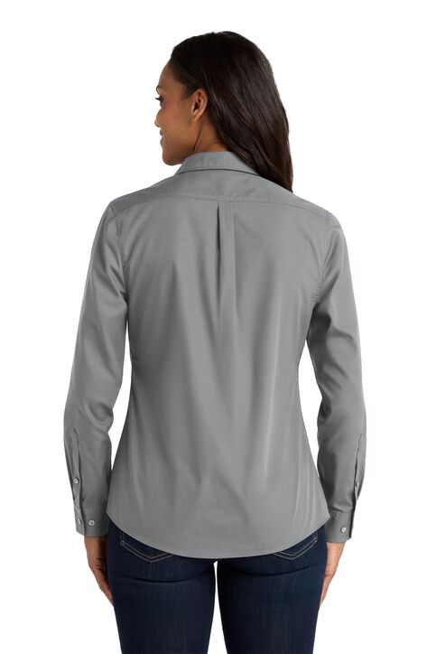 Ladies Long Sleeve Value Poplin Shirt - Image 4