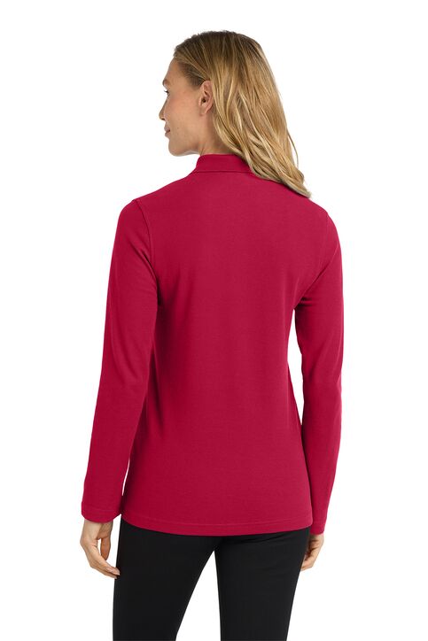 Ladies 50/50 Long Sleeve Polo Shirt - Image 4