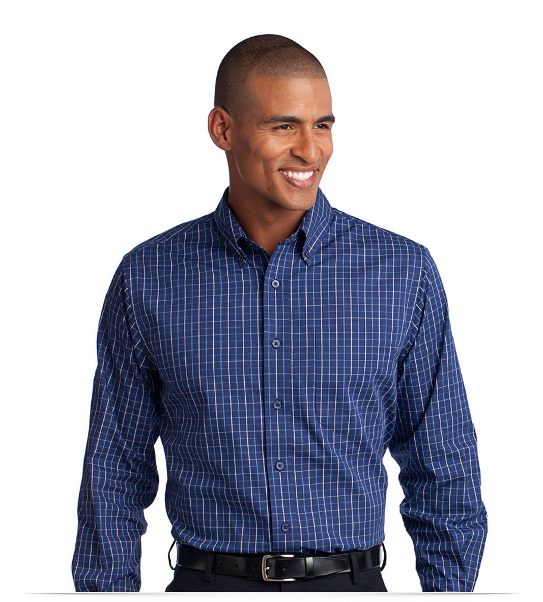 Personalized Checkered Easy Care Shirt