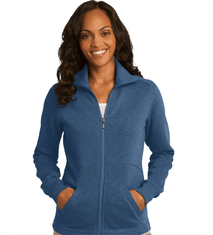 Custom Port Authority Ladies Slub Fleece Full-Zip Jacket