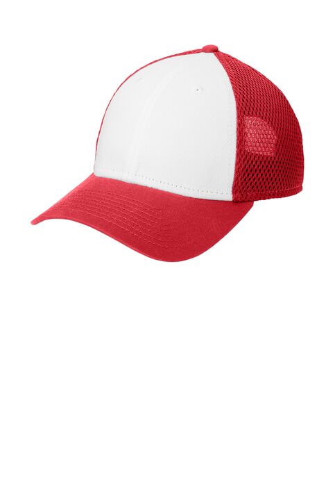 Snapback Contrast Front Mesh Cap - Image 5