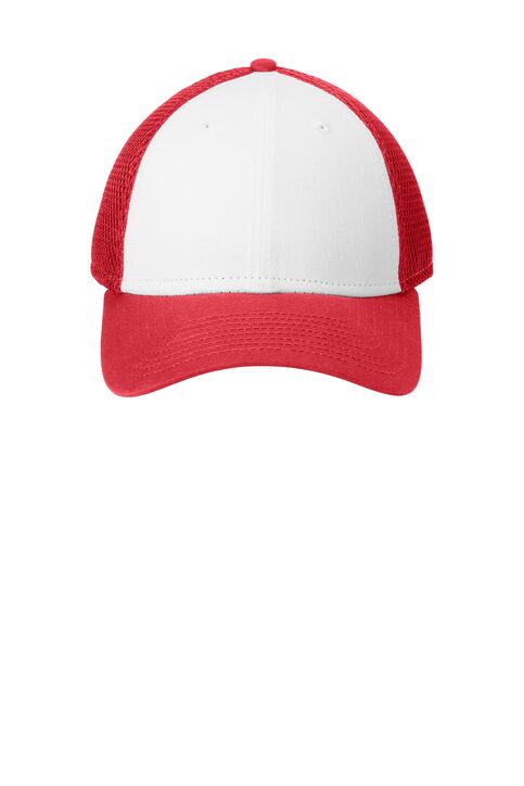 Snapback Contrast Front Mesh Cap - Image 4