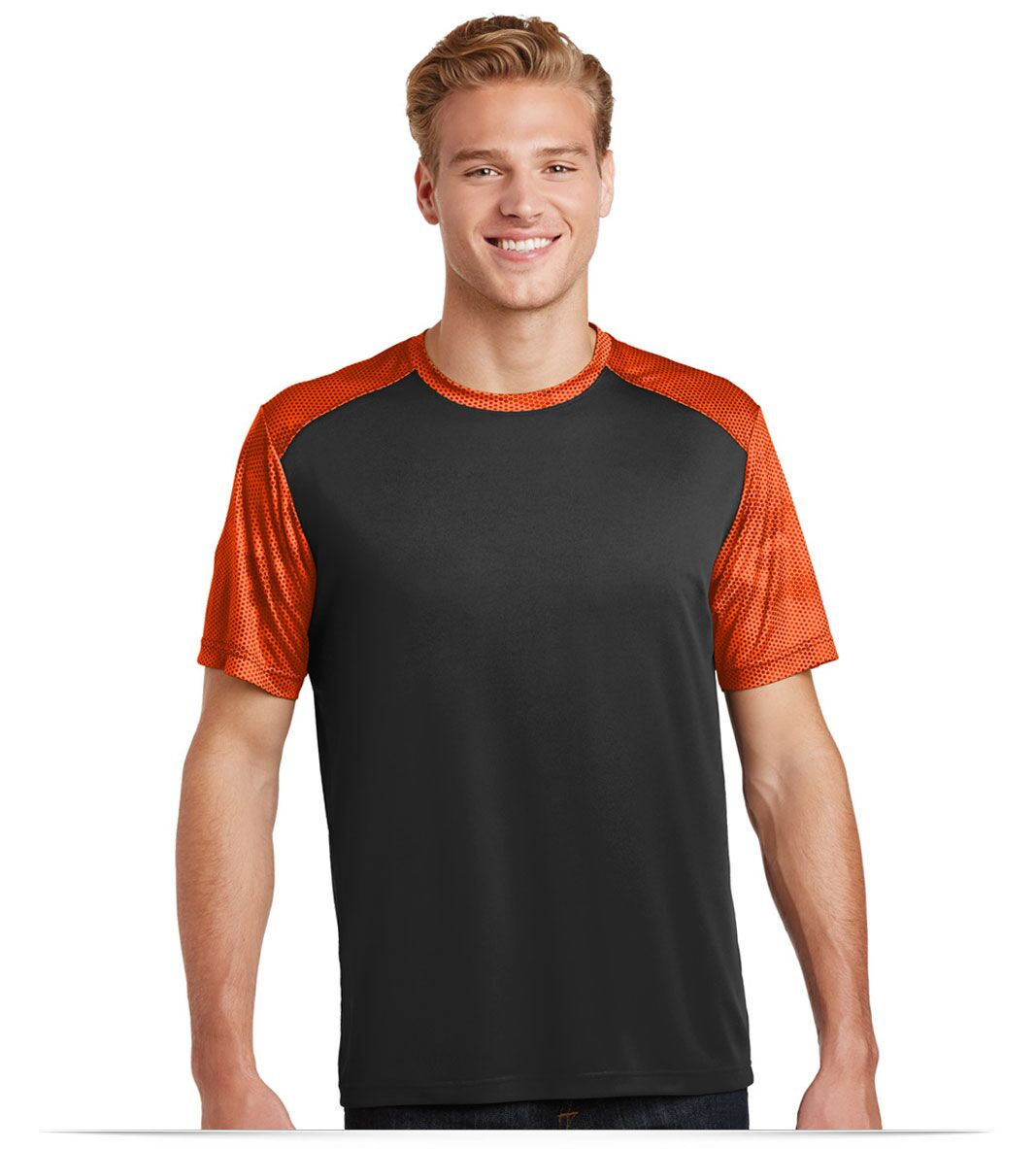 Customize Logo Sport-Tek CamoHex Colorblock Tee