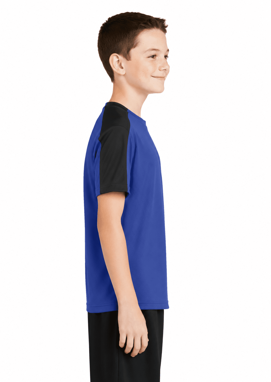 Sport-Tek Youth Sleeve-Blocked Tee - Image 2